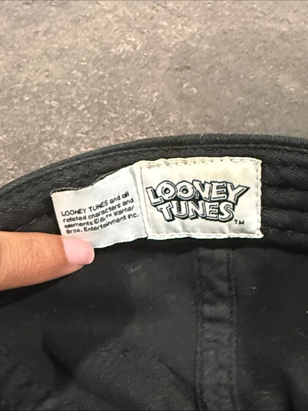 Warner Bros.‎ Looney Tunes Embroidered Marvin the Martian Black Baseball Cap